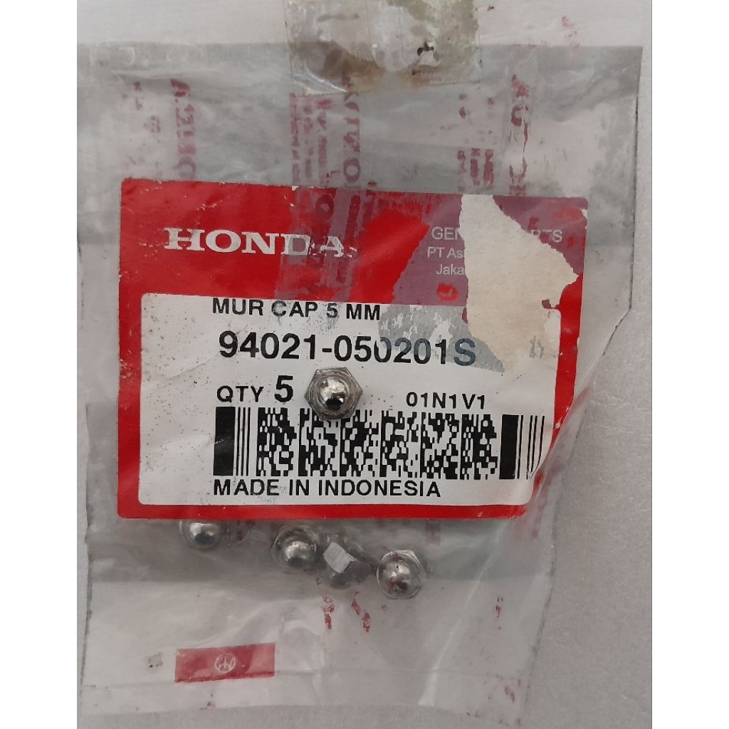 Mur cap 5mm Mur topi mur holder saklar kiri honda win GL Pro GL Max original baru