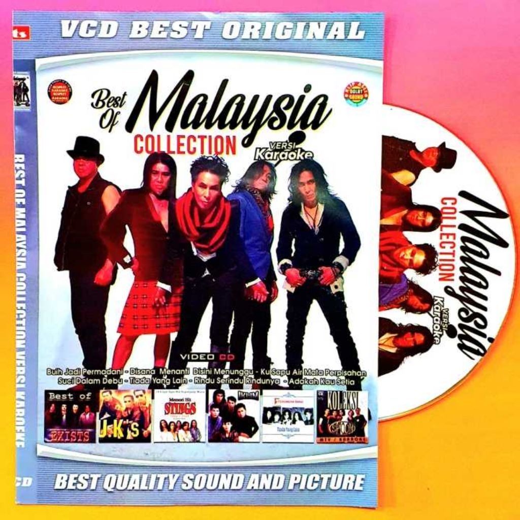 KASET VCD LAGU KARAOKE MALAYSIA VOCAL ON OF AKTIF-LAGU MALAYSIA TERPOPULER-KASET DVD LAGU MALAYSIA-L