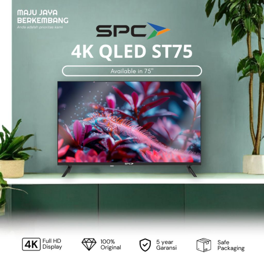 SPC ST75 QLED 4K GOOGLE TV 75 inch