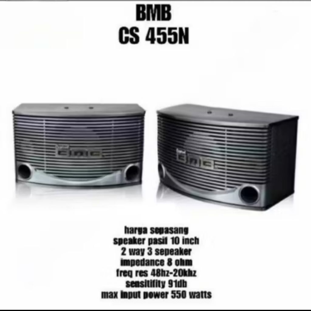 BMB CS 455N Speaker Pasif Speker Karaoke Salon Karoke 10 Inci Original Produk