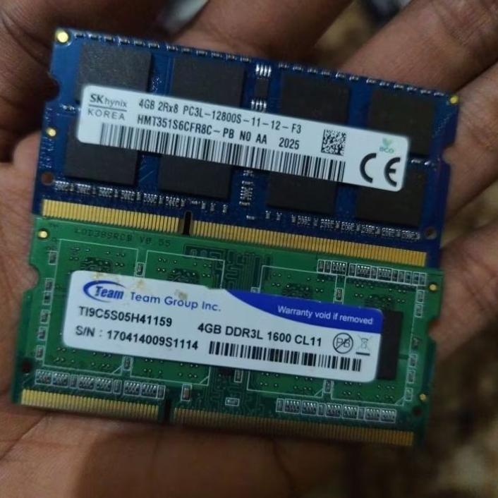 RAM Laptop DDR3L 4GB 1600 MHz Bekas