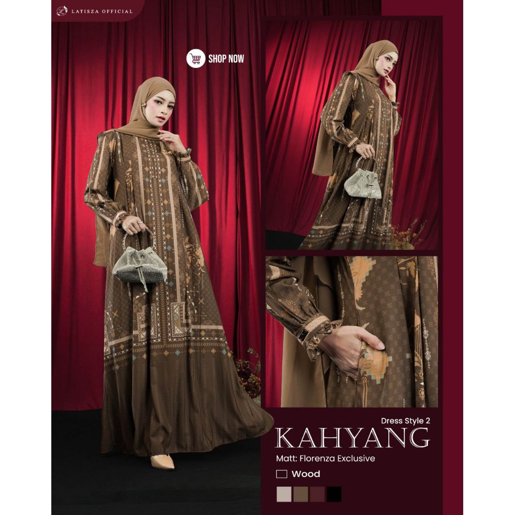 Kahyang Dress Style 1 dan 2 Latisza Official Bahan Florenza Exclusive
