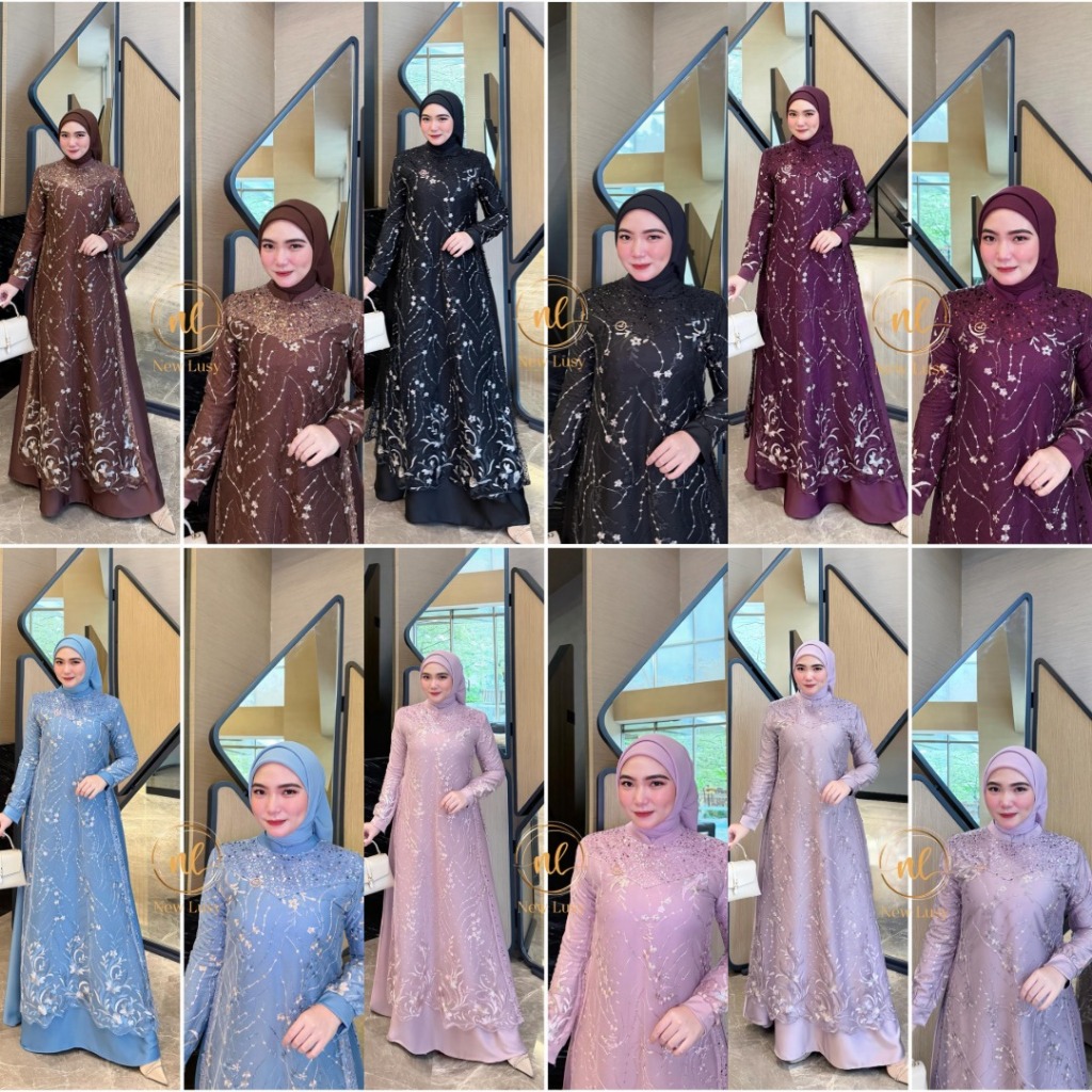 LuxuryFashion READY GAMIS DRESS WANITA VANESHA BY NEW LUSY BEST SELLER