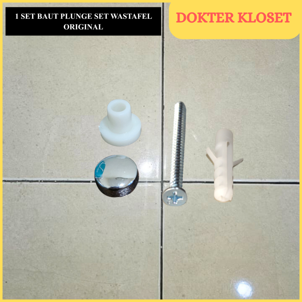 (1 pcs) Baut Plunge Set Kamar Mandi TA2SV2 Universal – Baut Pengikat Pembuangan Air Aman dan Tahan K