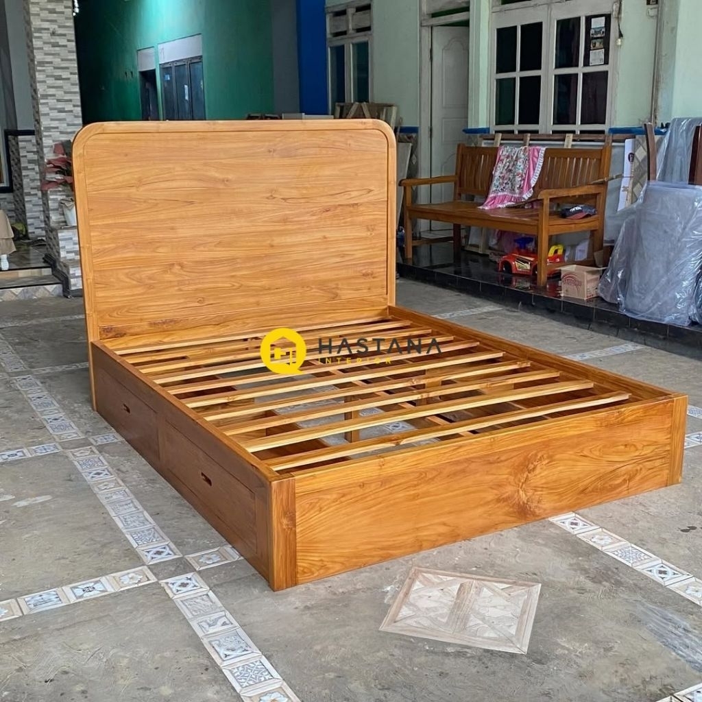 dipan minimalis kayu jati dipan laci kayu jati dipan kayu minimalis