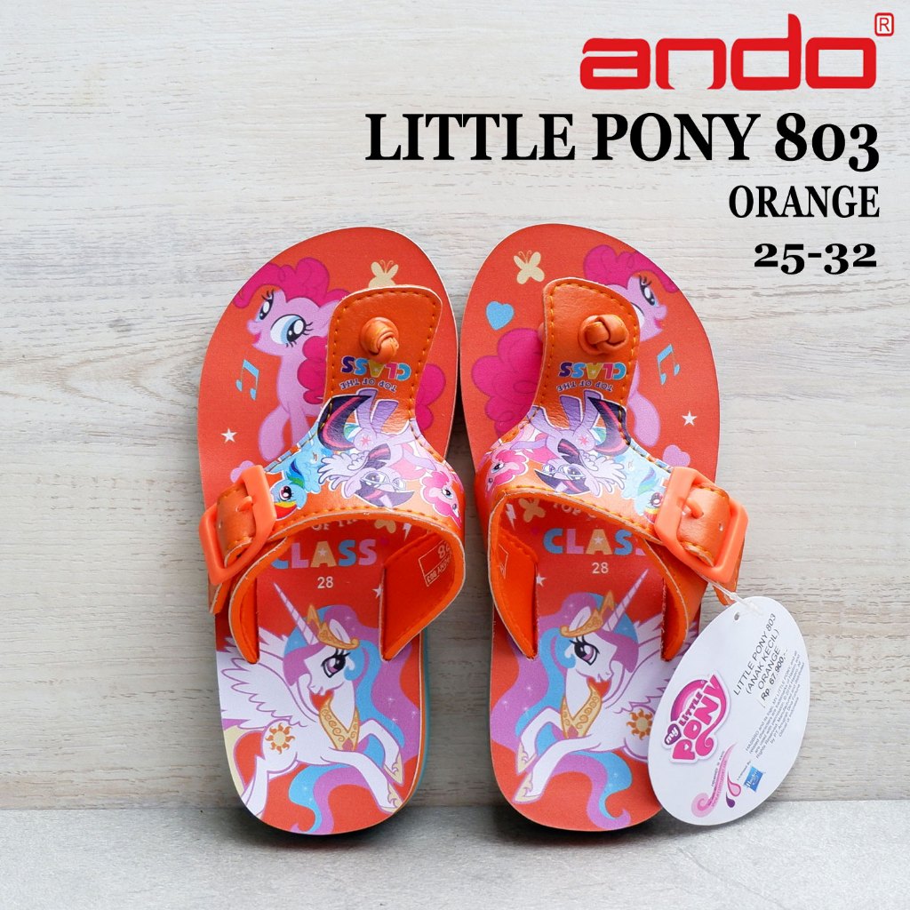 Sandal ANDO bayi karakter - LITTLE PONY 803 & SHARK - size 24-28 - sandal japit anak