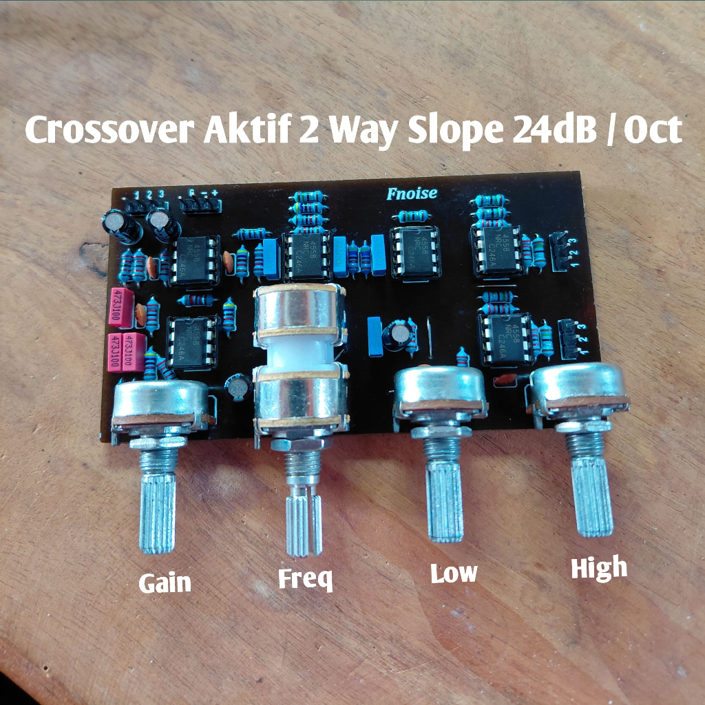 Kit Crossover Aktif 2 Way Sub Low Mid High