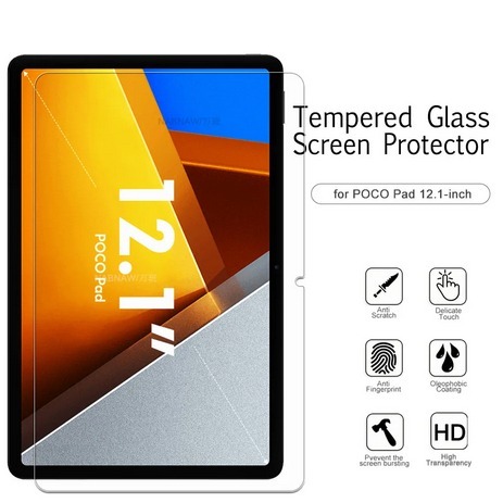 Tempered Glass Xiaomi Poco Pad 12.1 inci / Antigores Poco Pad / Tempered glass Poco Pad \ anti gores