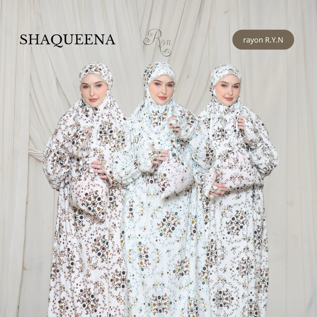 Mukena Dewasa terusan Rayon motif / mukena ryn terusan / mukena terusan / mukena ryn / mukena terusa