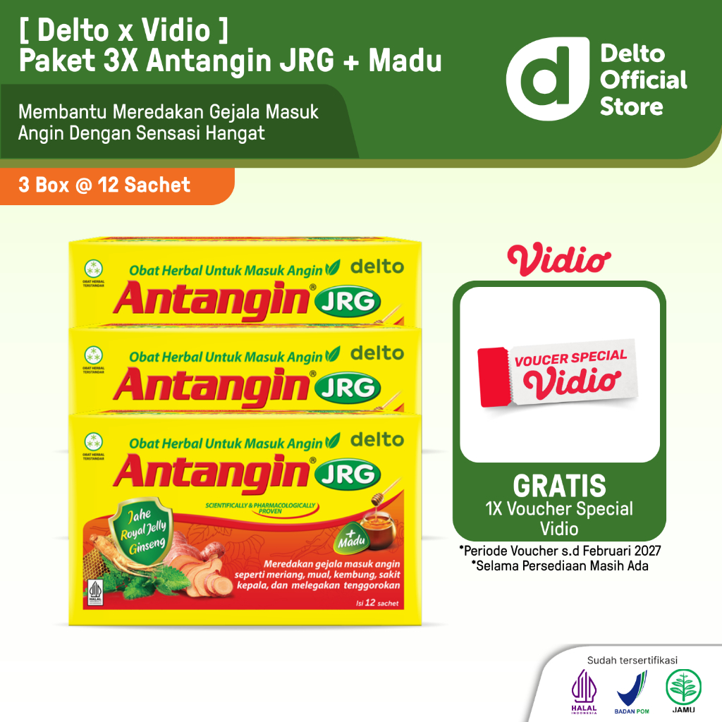 [DELTO X VIDIO] Paket Nobar Pantang Tumbang (Antangin/OB Herbal/ Pilkita)