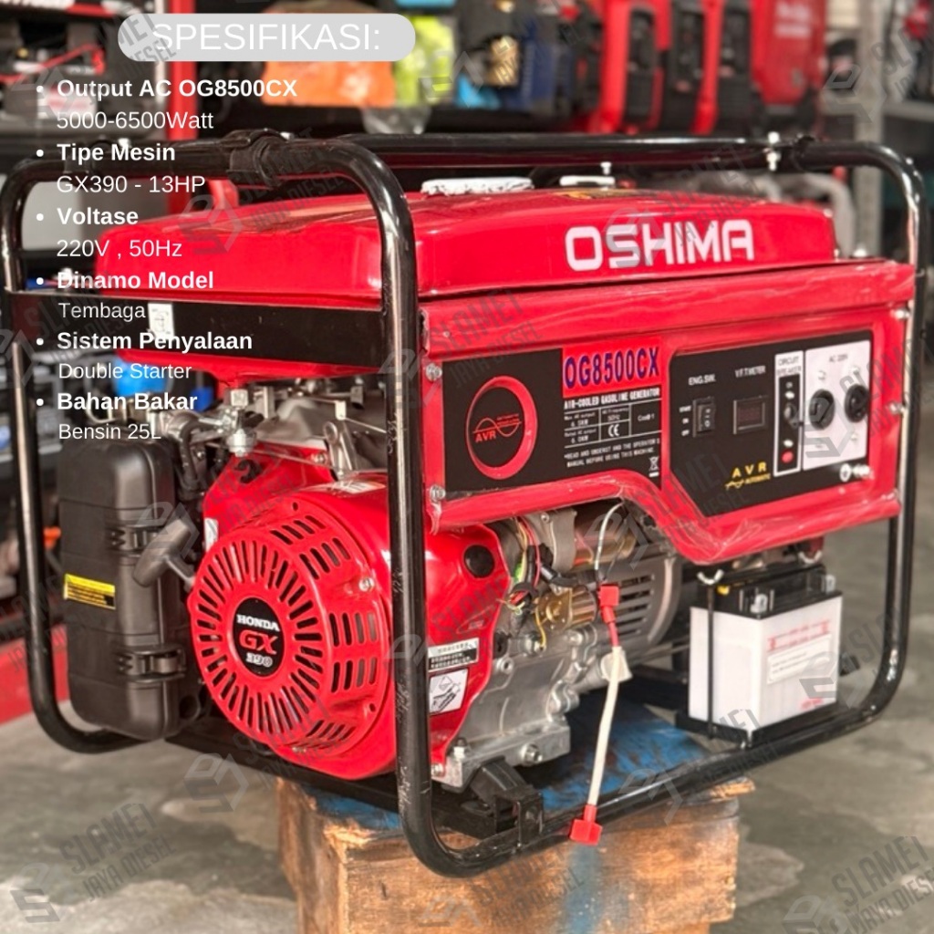 Genset Honda Oshima OG7500CX / OG8500CX - 5500Watt / 6500Watt