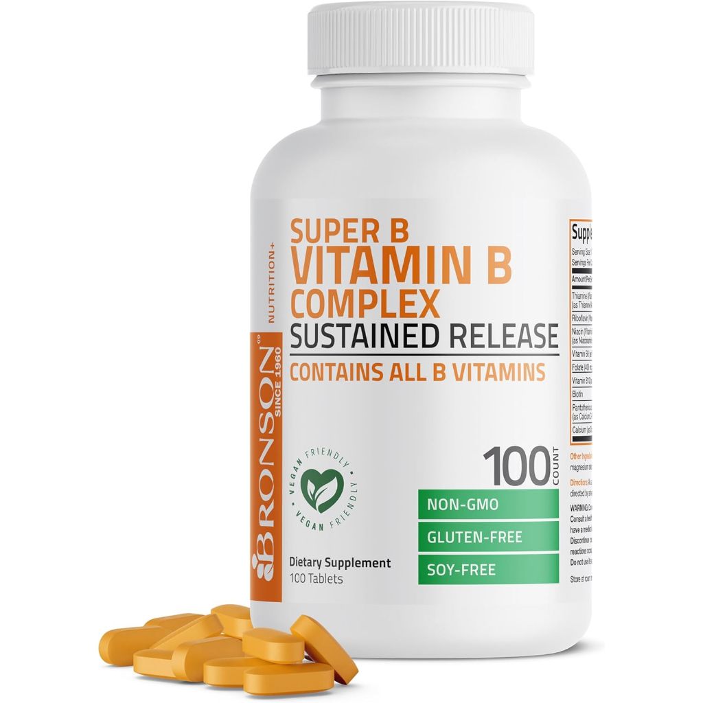 Bronson Vitamin B Complex Sustained Release – Repack 30 Caps
