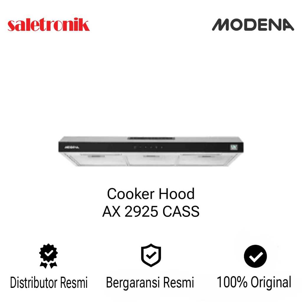 Modena Slim Hood AX 2925 CASS - Cooker Hood Modena AX2925CASS 90cm