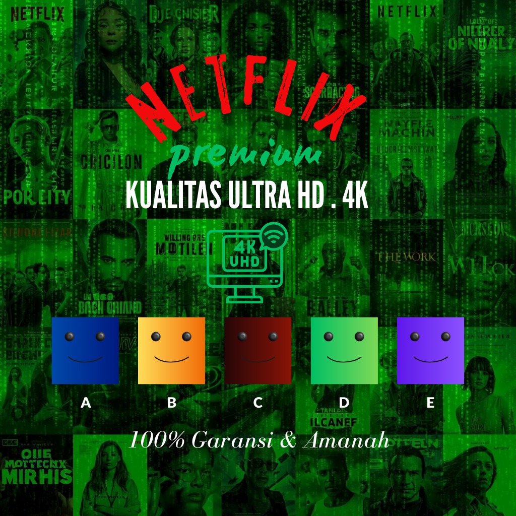 NETFLIX NETFLIK FULLGARANSI INDONESIA FULLMOUNTH NO VPN