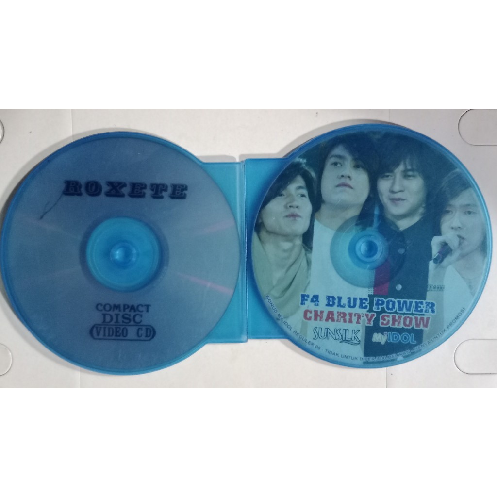 Sepaket VCD Band Luar Roxete & Pop Luar F4 Blue Power Tanpa Sampul Bonus Kotak
