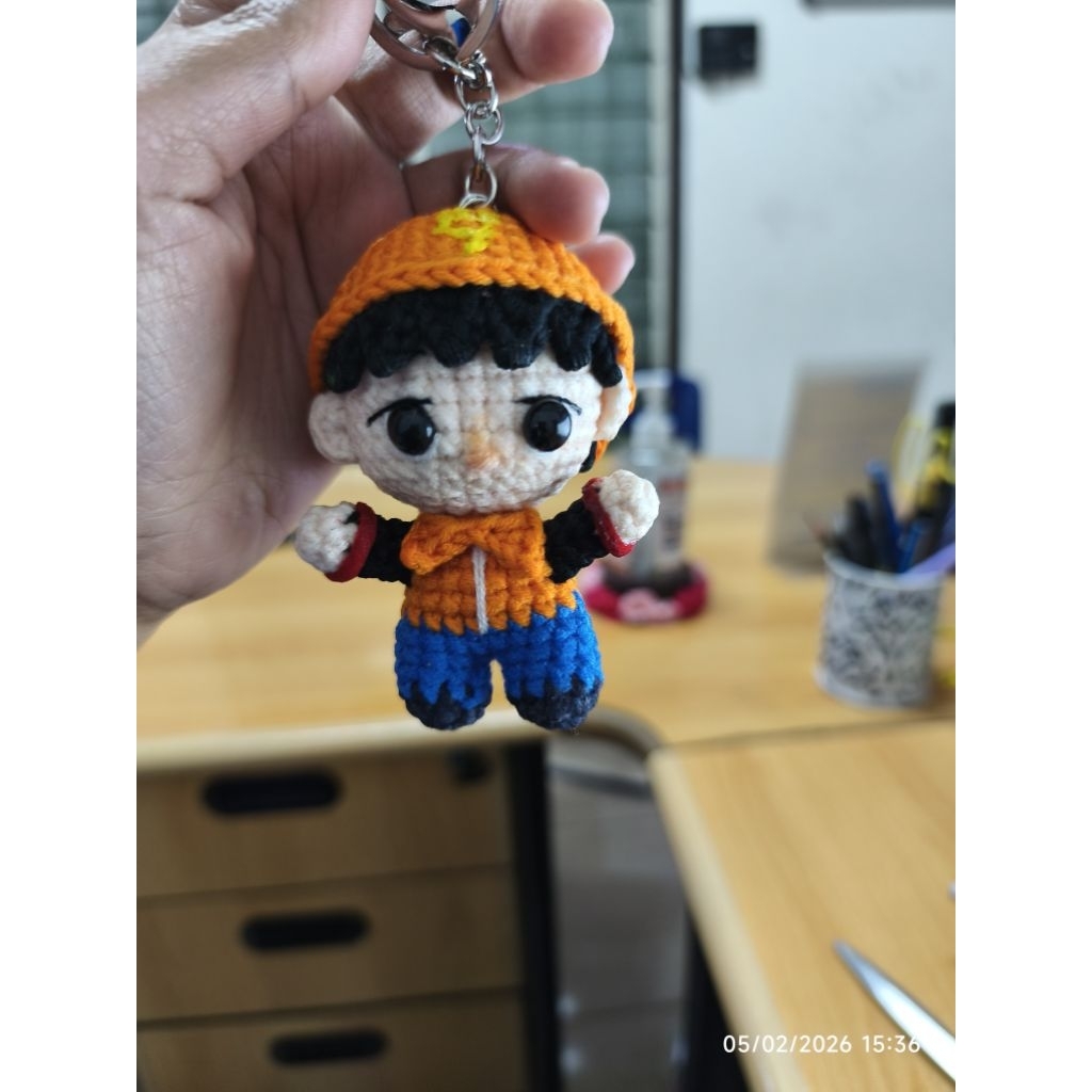 Ganci rajut Boboiboy / Keychain rajut Boboiboy
