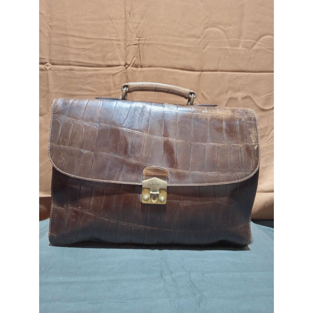 Tas Kerja Tas Laptop Capacci Kulit Asli second ori