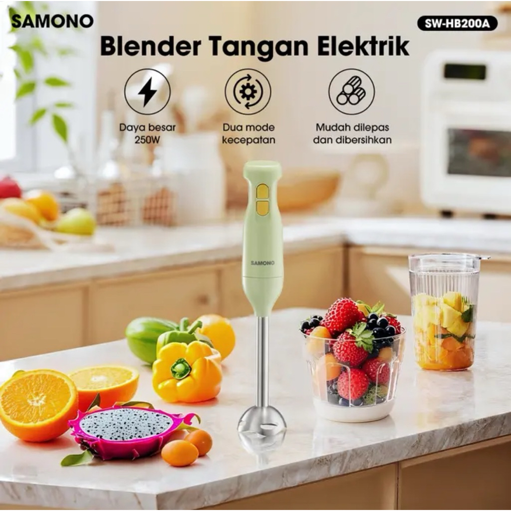 BLENDER HAND SAMONO HB200A - BLENDER TANGAN SAMONO - BLENDER TANGAN ELEKTRIK - BLENDER TANGAN MURAH 