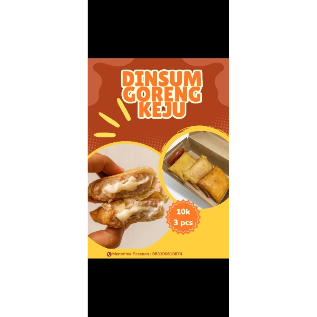 dinsum keju goreng & lumpia ubi keju