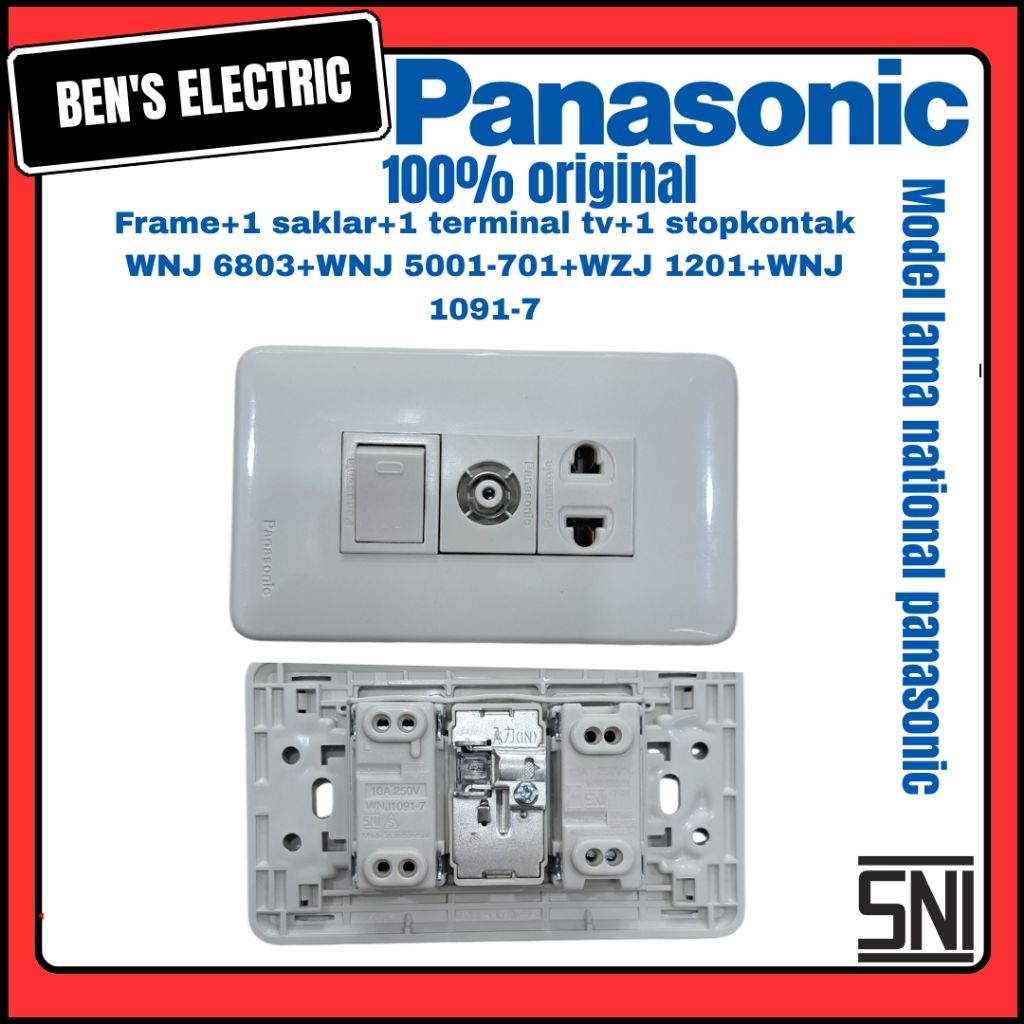 Panasonic Saklar Stop Kontak Terminal TV national model lama Original SNI