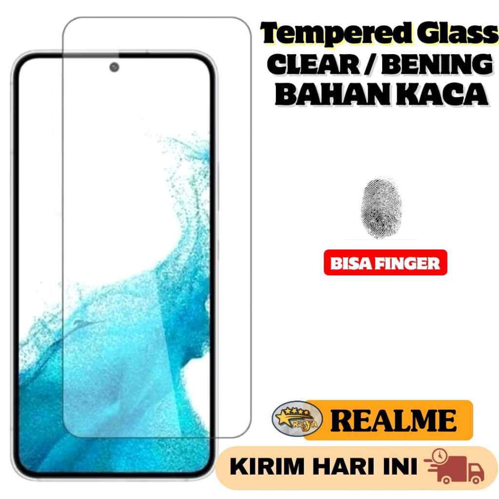 Tempered glass KACA bening clear anti gores REALME 1 2 3 5 5i 5s 5 6 6i 7 7i 8 8I 9 9I 10 11 13 PRO 