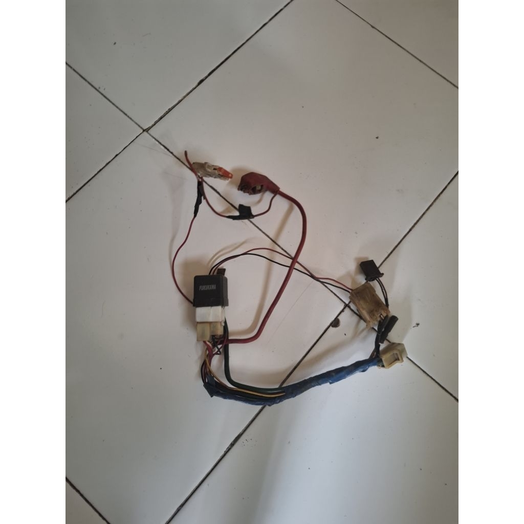 kabel aki+bendik stater original copotan motor honda karisma 125X/D - honda supra x125
