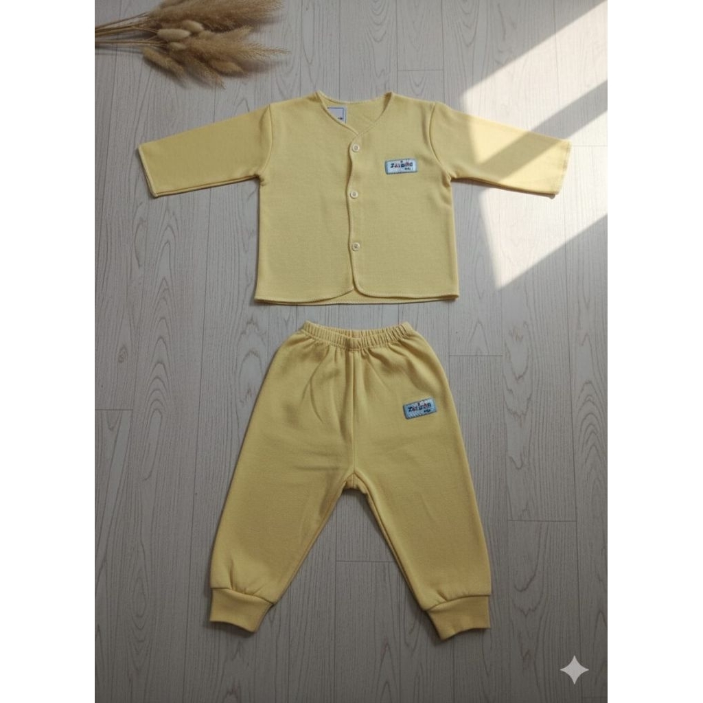 Zahdan Baby One Set Polos Lengan Panjang