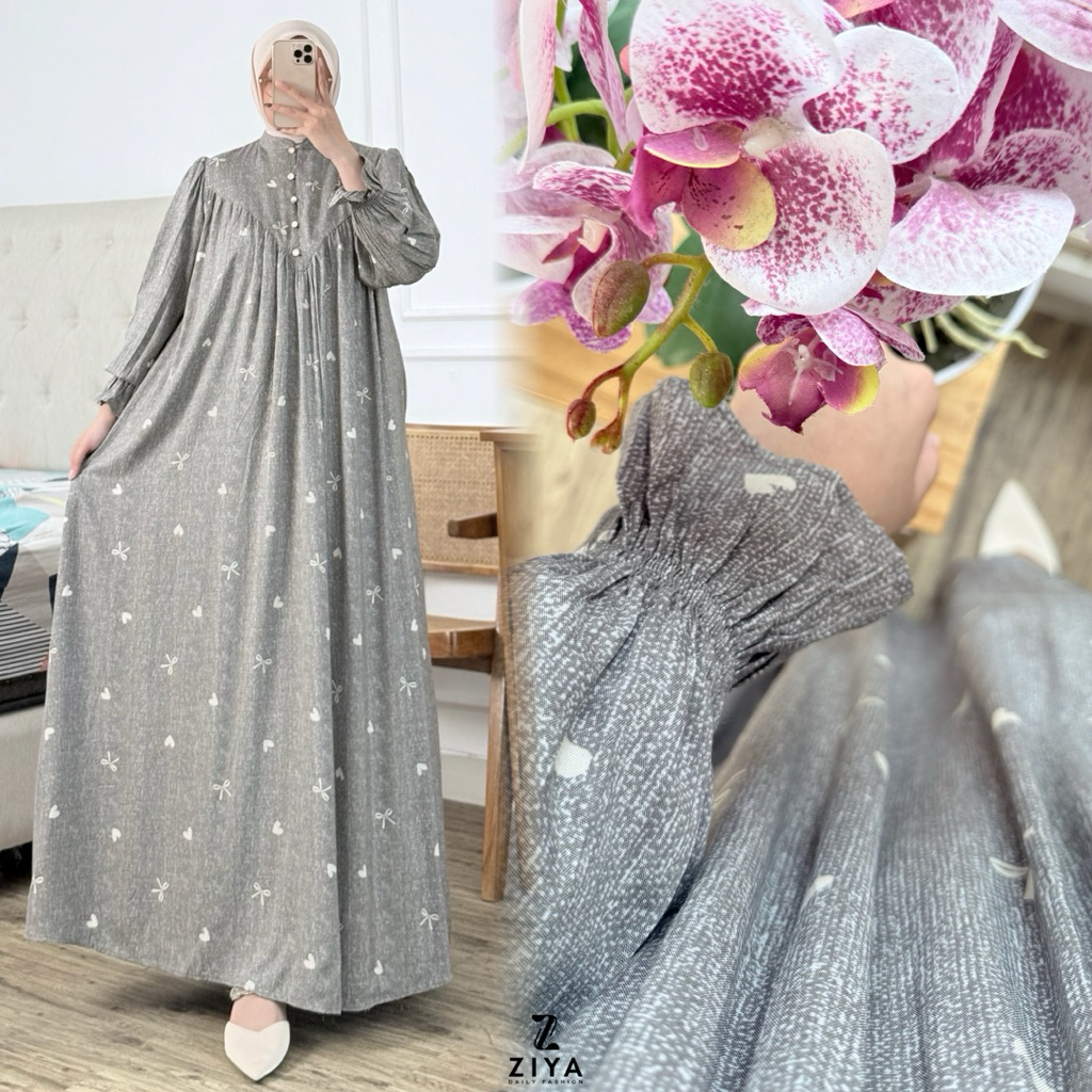 LIANA DRESS By ZIYA ~ Gamis Midi Rayon Premium Terbaru