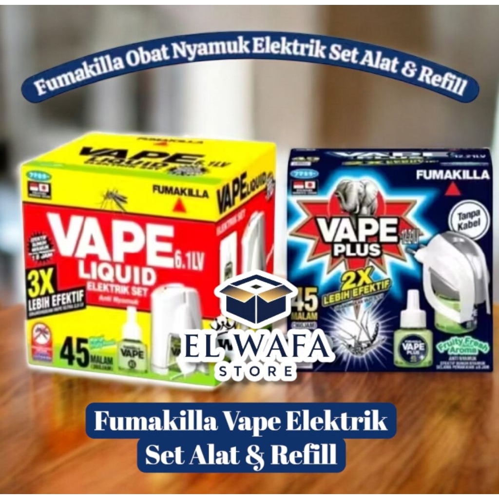 Fumakilla Vape Plus Cld & Cordless Obat Nyamuk Elektrik Full Set