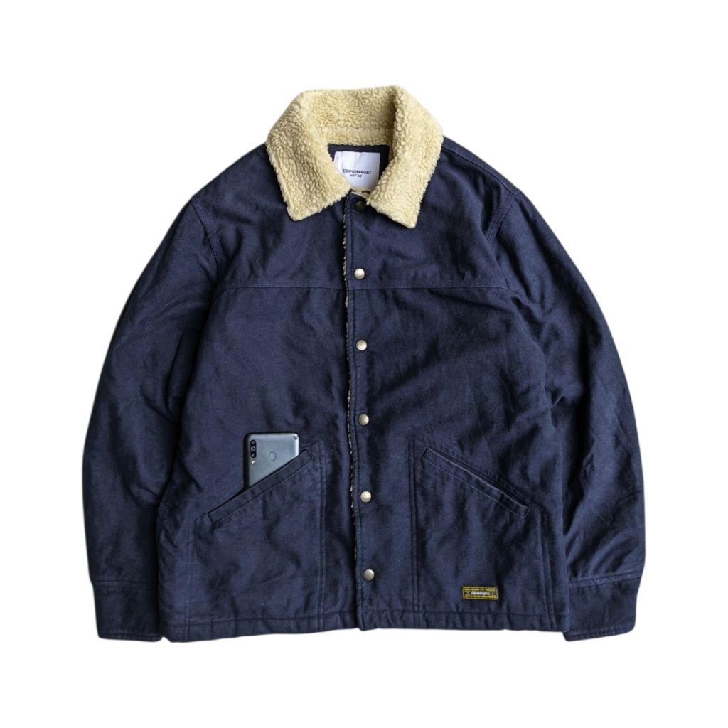 JAKET TRUCKER NAVY  ESPIONAGE
