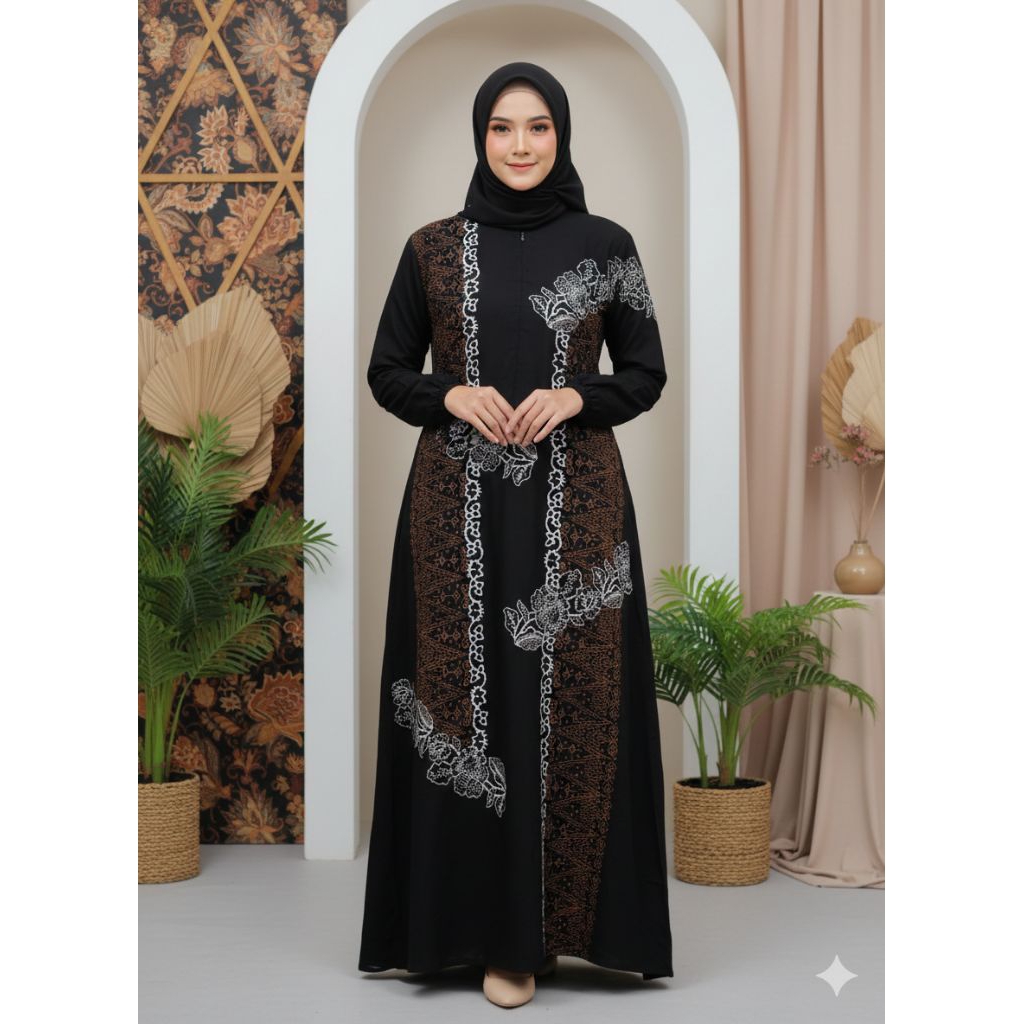 Gamis Twill premium original gamis batik pekalongan