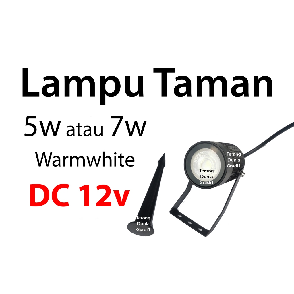 Lampu Taman DC 12v Lampu Taman 12v Lampu Sorot 12v Lampu Sorot DC 12v Lampu Taman 5w Lampu Taman 7w 