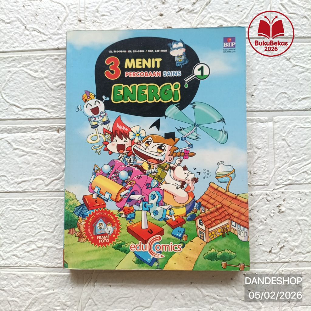 3 Menit Percobaan Sains ENERGI - Komik Educomics Why Science Comic Pendidikan Bekas Preloved