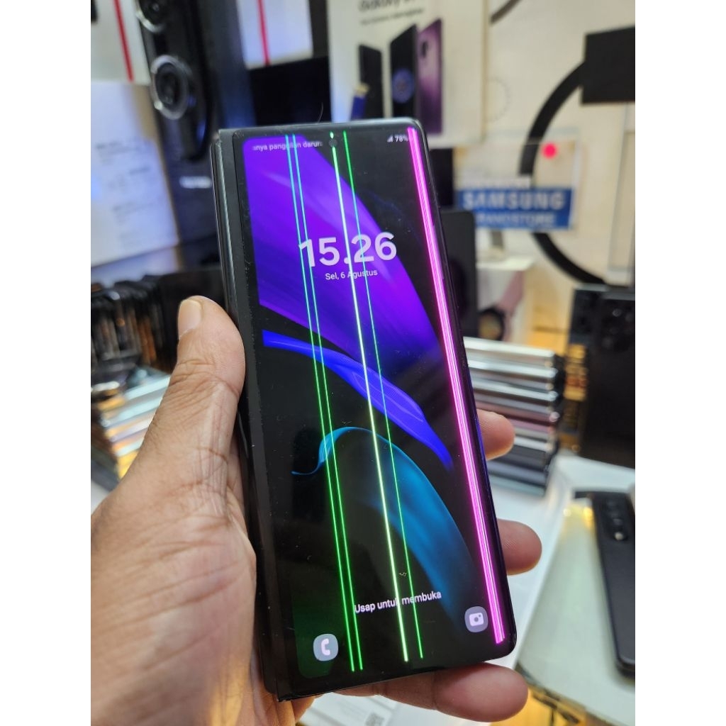 lcd depan samsung galaxy z fold 2 original