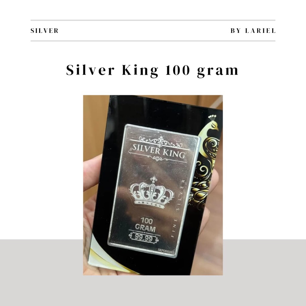 Perak Logam Mulia Murni 100 gram - Silver