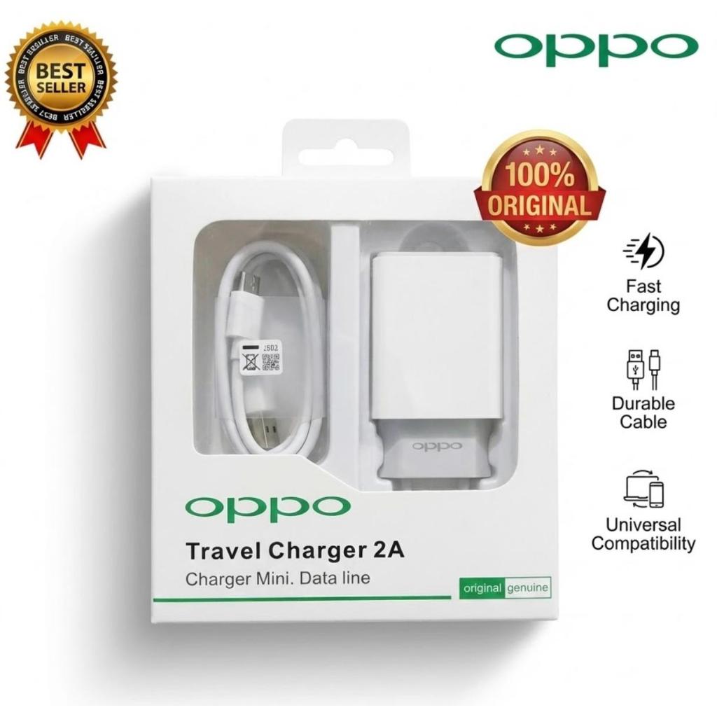 Charger Hp Oppo A15 / Oppo A15s Micro USB ORIGINAL 100%  Casan Ori Oppo