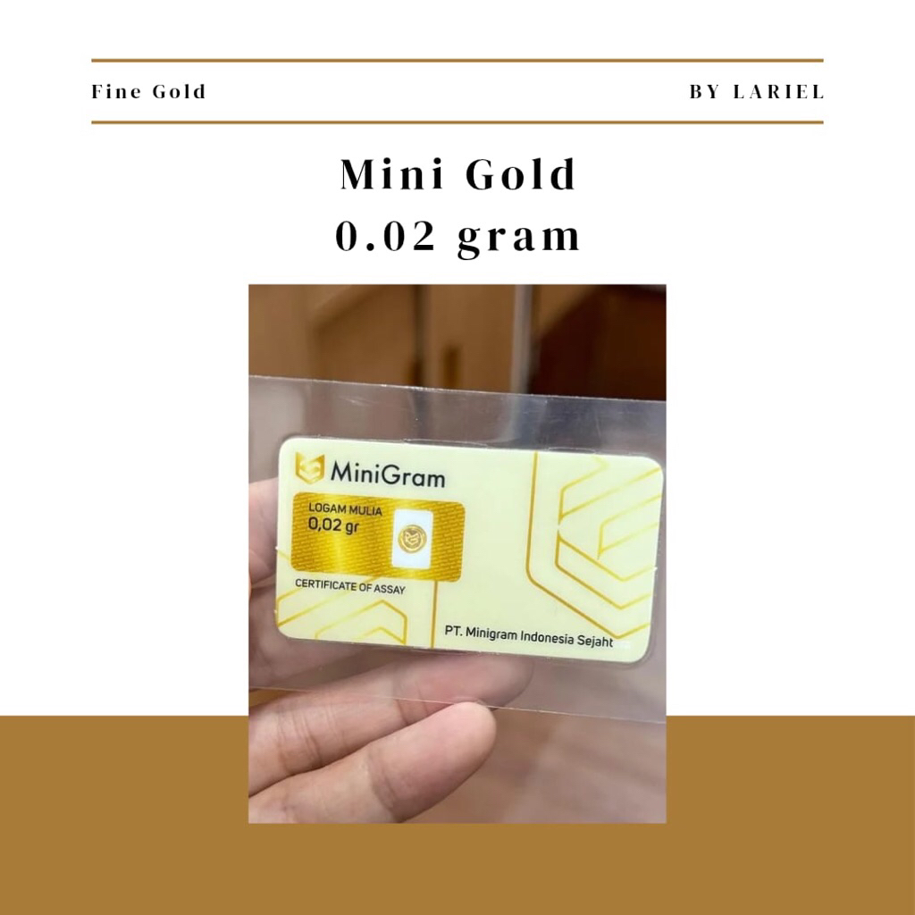 Emas Logam Mulia Murni Mini Gold - 0.02 gram