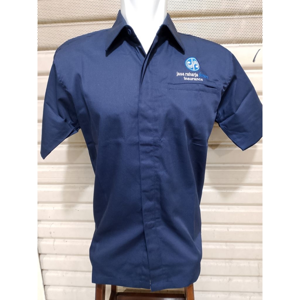 Kemeja Jasa Raharja Terbaru Seragam Jasa Raharja Nevy Pendek