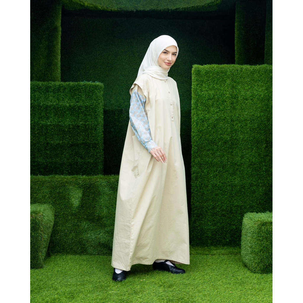 abaya creme - madina abaya - abaya katun