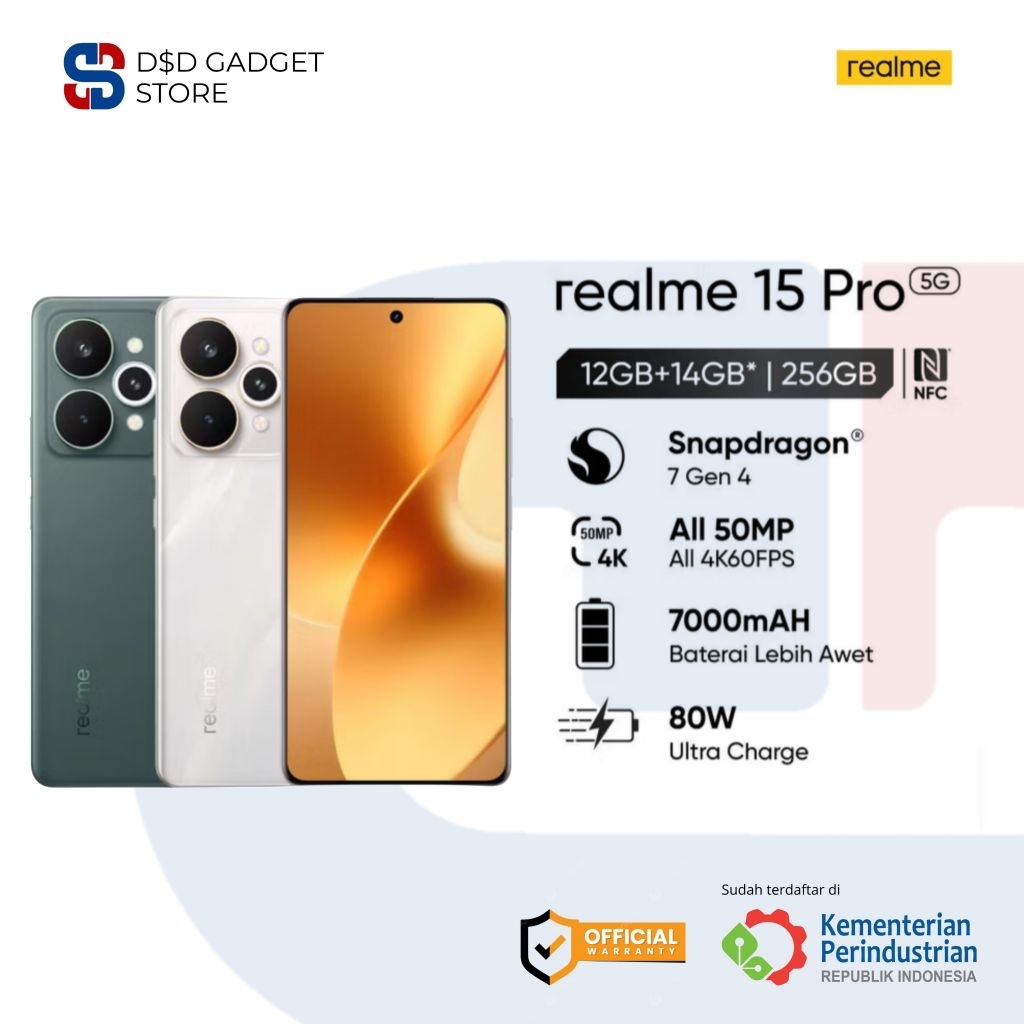 Realme 15 Pro 5G 12/256Gb 12/512Gb Garansi resmi realme