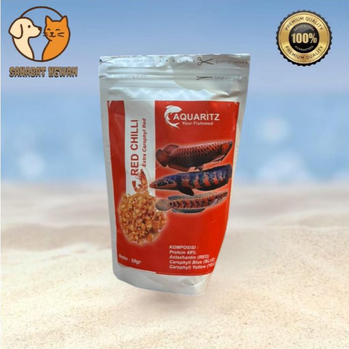 Pelet Ikan Chana RED CHILI Pakan Ikan Chana RED Barito / Red Sentarum  / Chana Asiatica RS