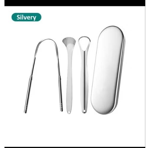 Victoky Alat Pembersih Telinga LED Lampu Senter Korek Kuping Stainless Set