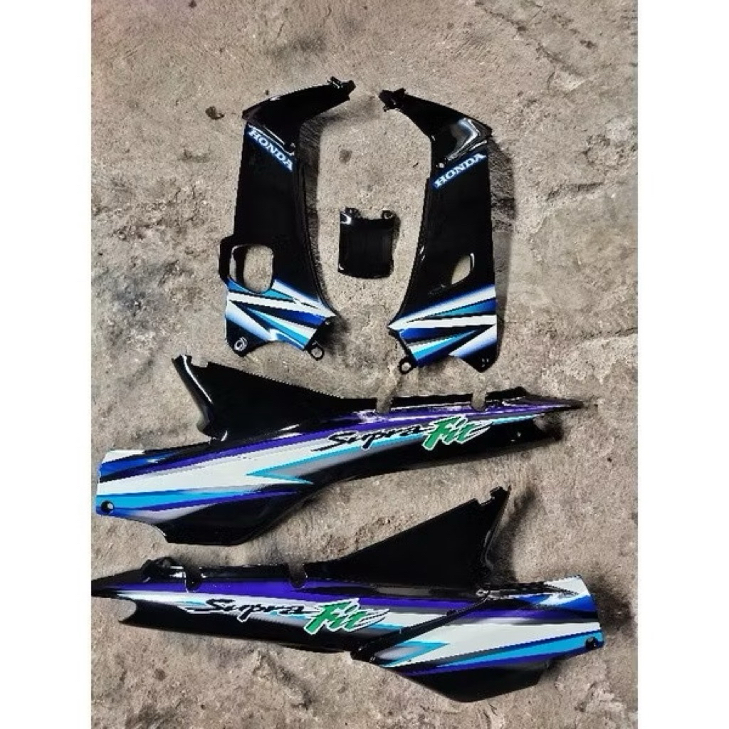 Cover Body Honda Supra Fit Lama Th.2004 Dek Body+Kepangan Supra Fit Lama