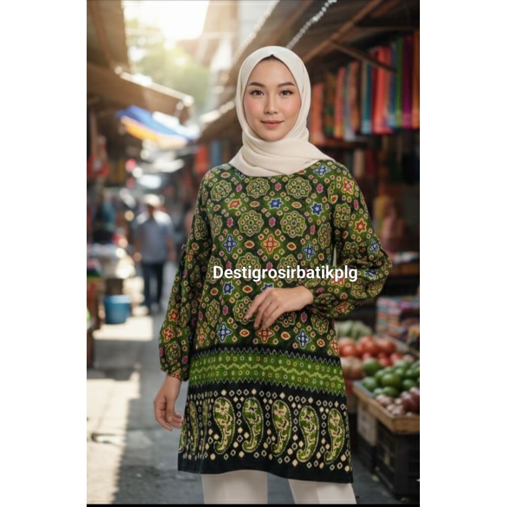 tunik jumputan dolby