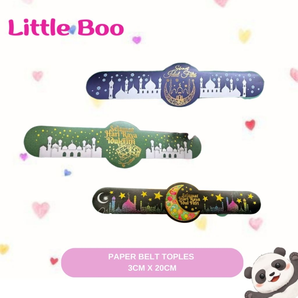 Paper Belt Toples Idul Fitri / Belt Kertas Toples Lebaran Idul Fitri