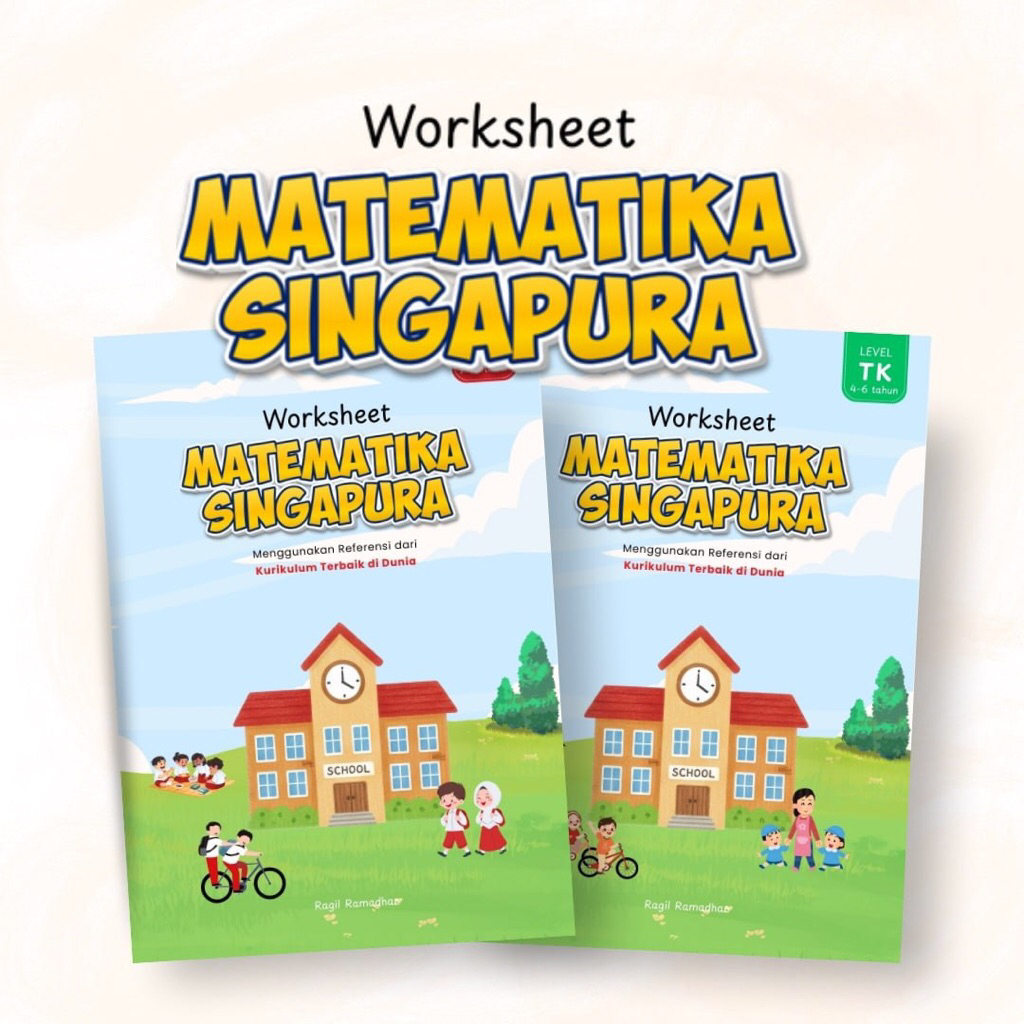 Buku Aktivitas Worksheet Matematika Singapura Anak TK SD by Kreatifo