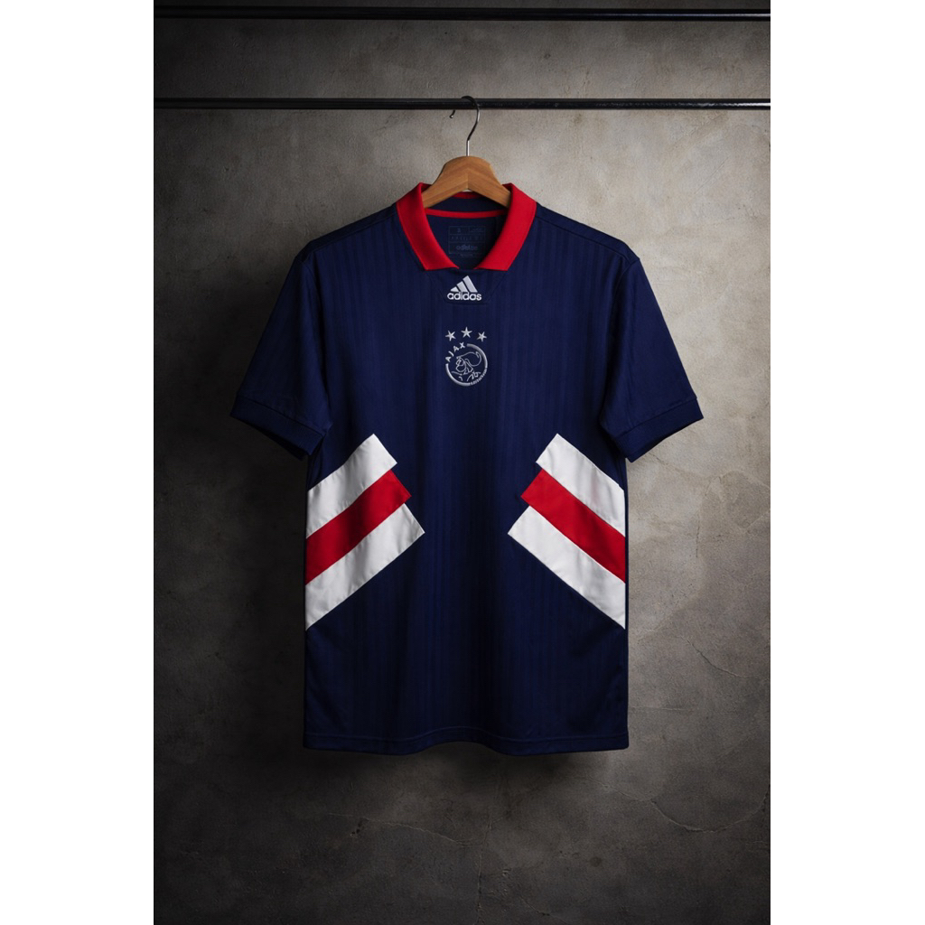 Ajax Amsterdam Icon Jersey | Retro | Vintage Edition | Jersey Bola | Authentic Jersey | Ajax Amsterd