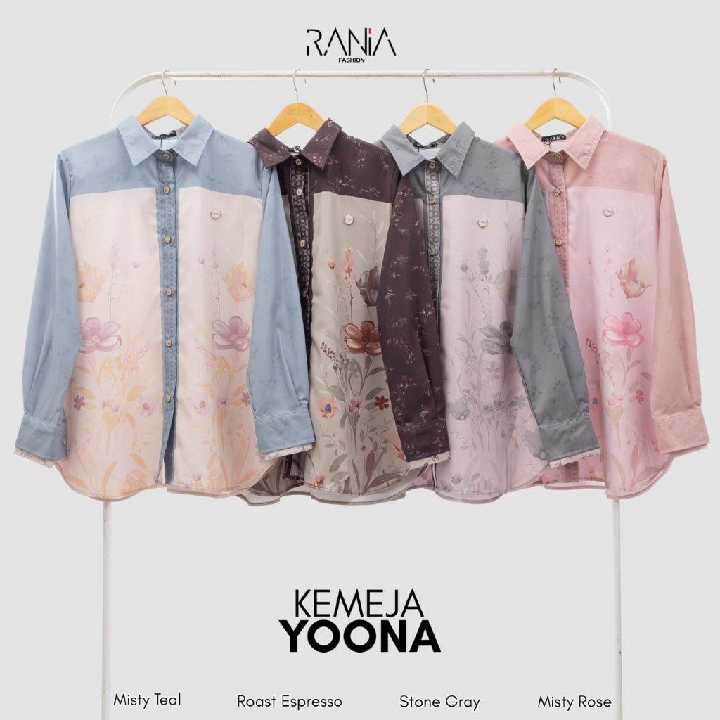 Kemeja Yoona by Rania / atasan rania premium / Rania original