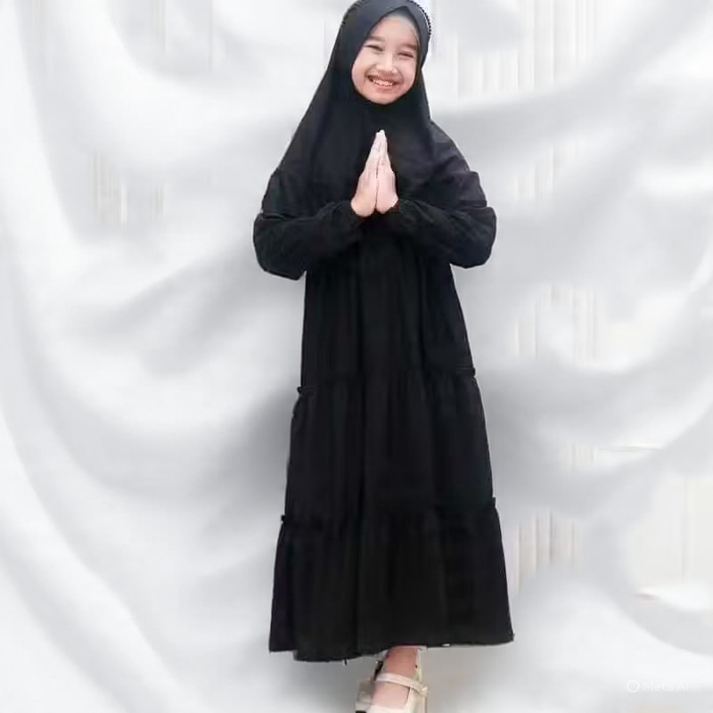 Gamis Anak Perempuan Modern 2025 Ufairah Series Baju Dress Busana Muslim Anak Gamis Remaja Tanggung