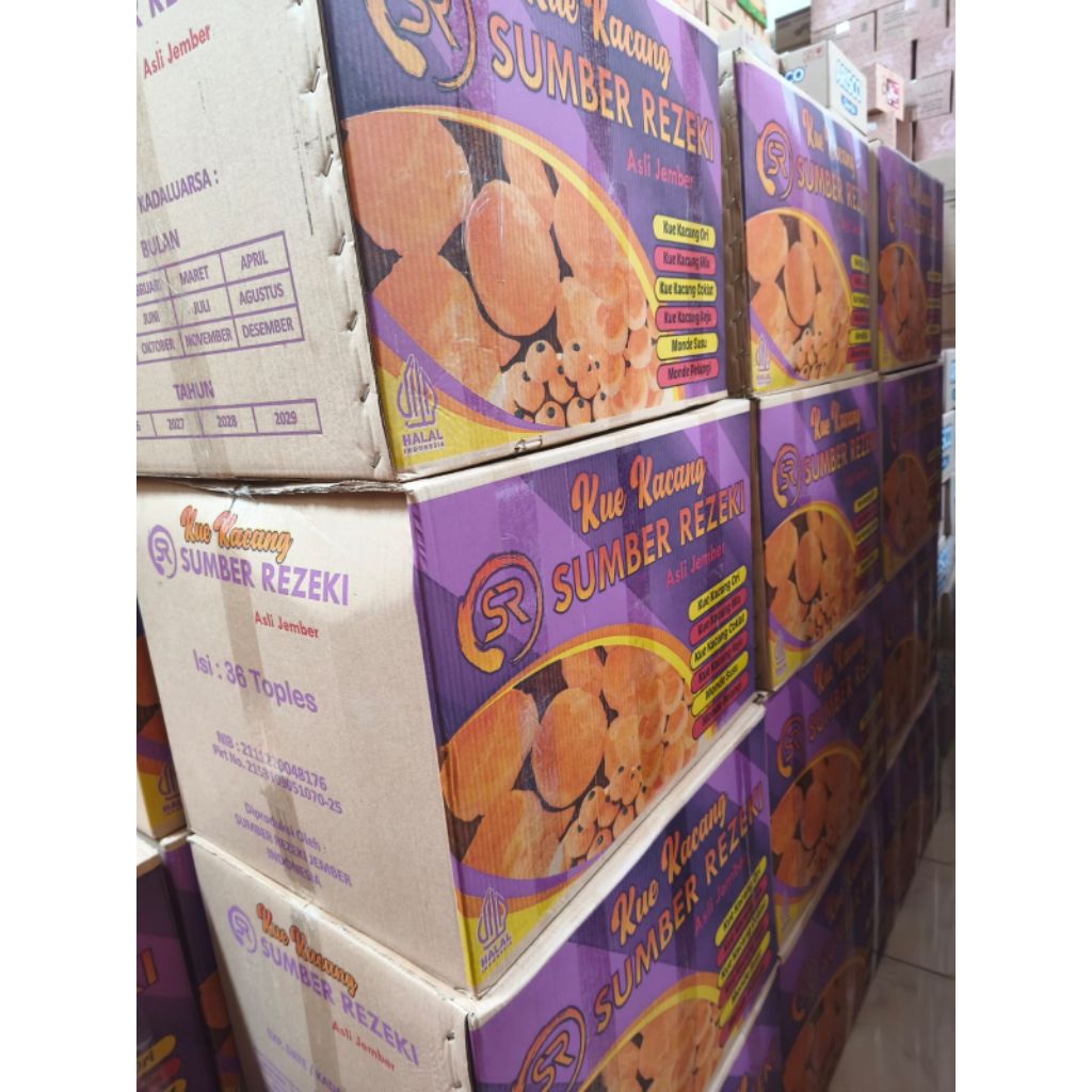 KUE  KACANG SUMBER REJEKI |  KUE KACANG MINI | KEMASAN  500 GR | CAMILAN ATAU KUE KACANG